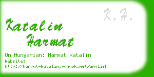katalin harmat business card